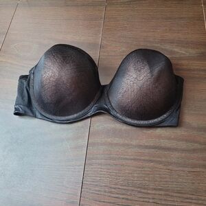 Ambrielle black strapless bra